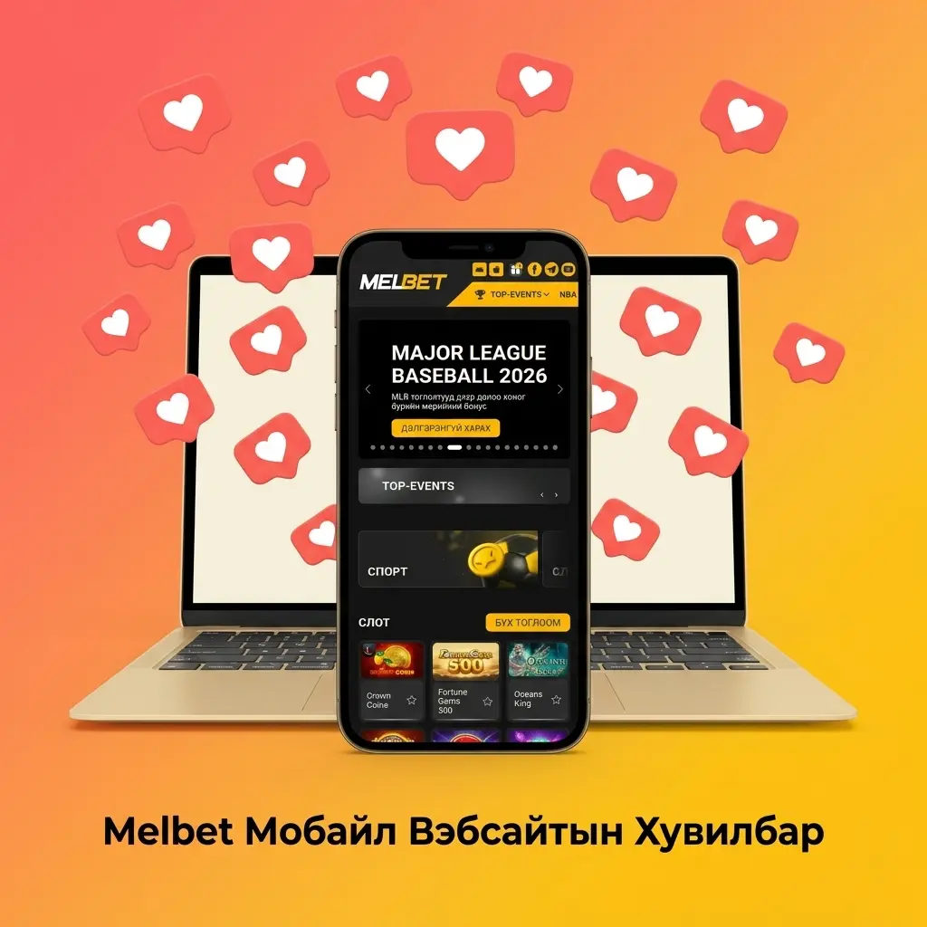 Melbet мобайл вэбсайт ухаалаг утас таблет дээр ажиллаж буй дүрс